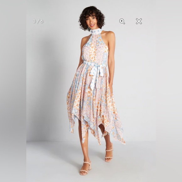 ModCloth NWT Patchwork Perfection Halter Dress - - Picture 3 of 5